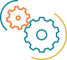 Cog icon for services.